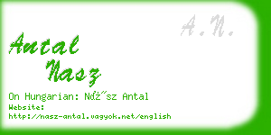 antal nasz business card